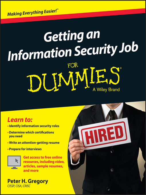 Title details for Getting an Information Security Job For Dummies by Peter H. Gregory - Available